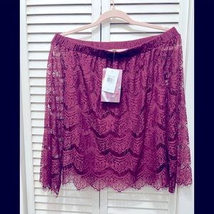 Lace off shoulder top